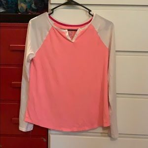 SO Pink and white Long sleeve top - size S